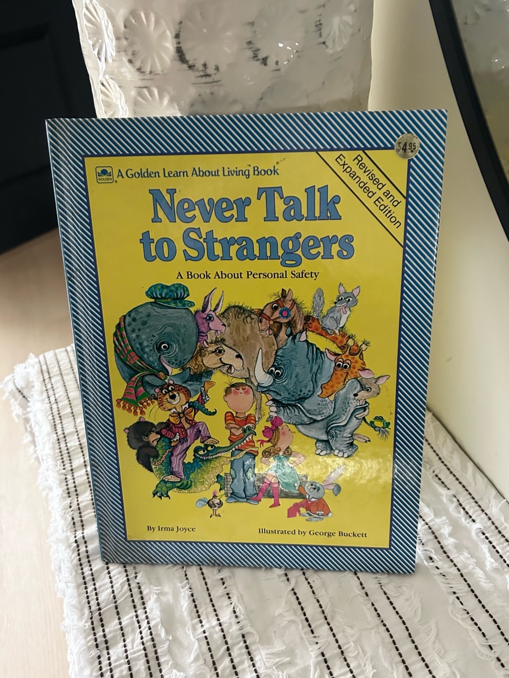 Vintage 1967 Never Talk to Strangers A Golden Boom Hardcover Kids Book